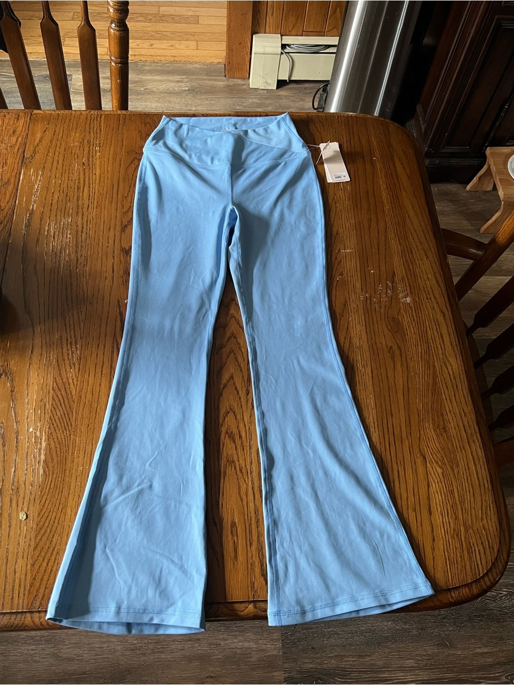 NWT Yogalicious Light Blue Flare Yoga Pants